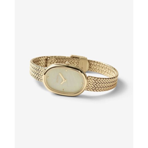 Breda Jane Watch in Gold White New with Box Womens Pearl - Picture 7 of 16